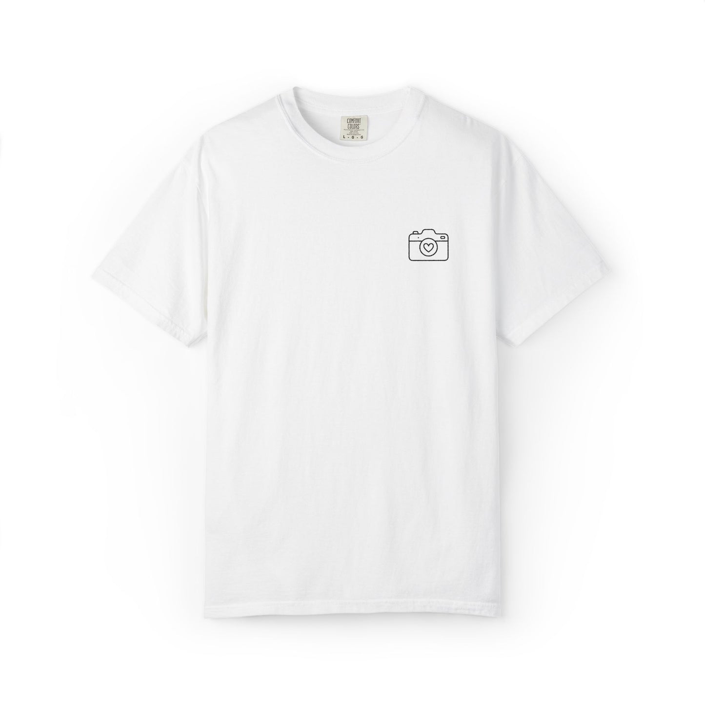 Minimal Camera Embroidered T-Shirt | Photographer Shirt