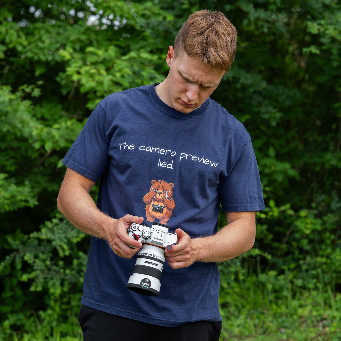 The Camera Preview Lied Shirt | Funny Photography Tee