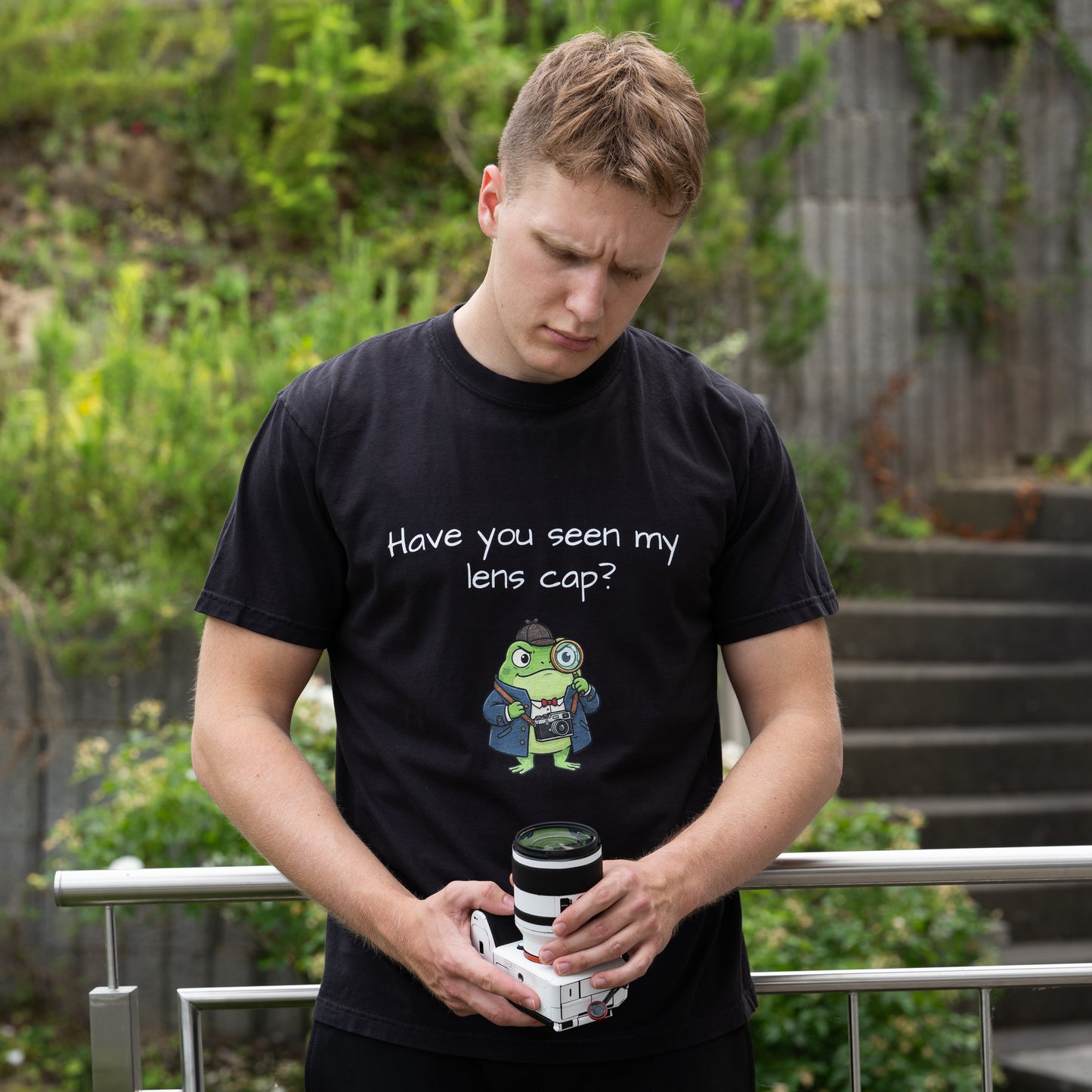 Have You Seen My Lens Cap Frog Shirt | Funny Photography Tee