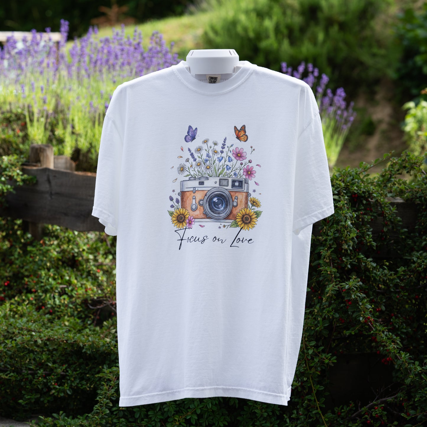 Focus on Love Shirt | Floral Camera Photography Tee