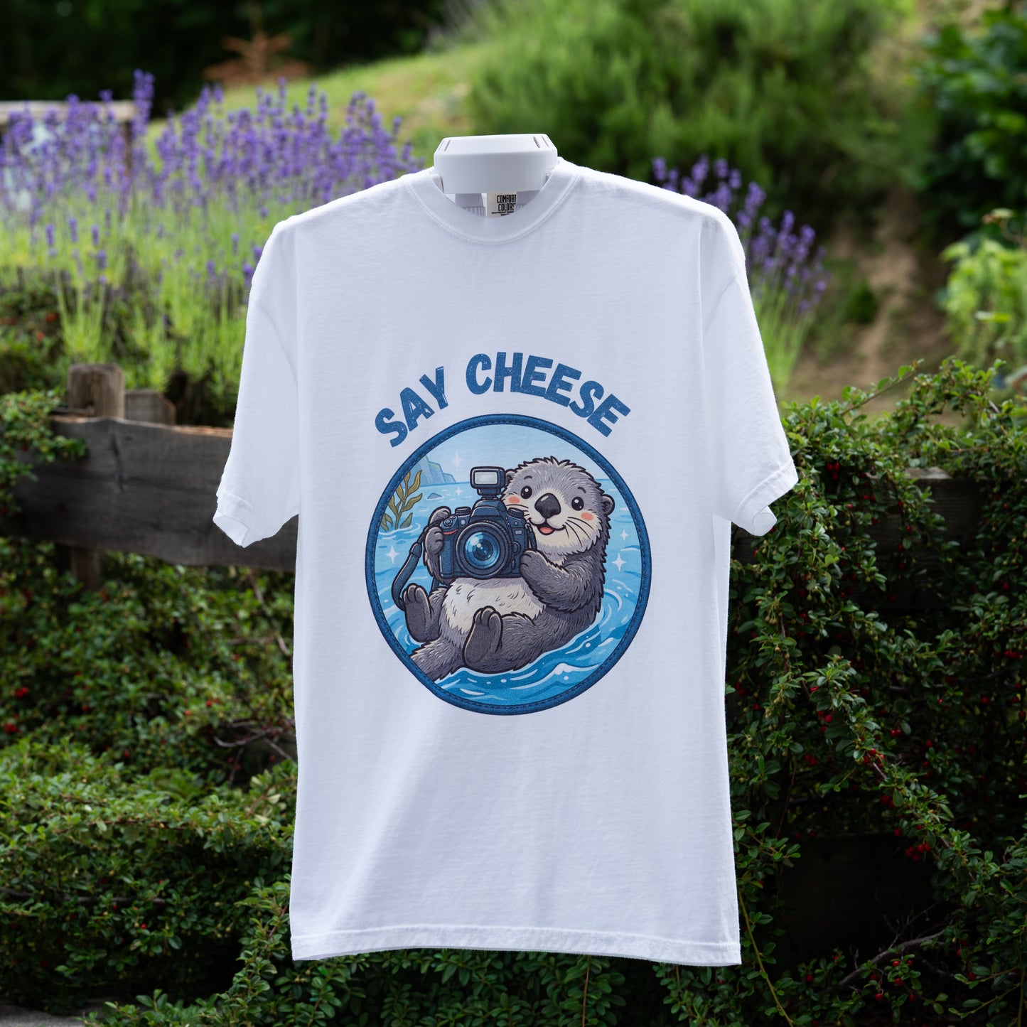 Say Cheese Otter T-Shirt | Cute Photography Graphic Tee