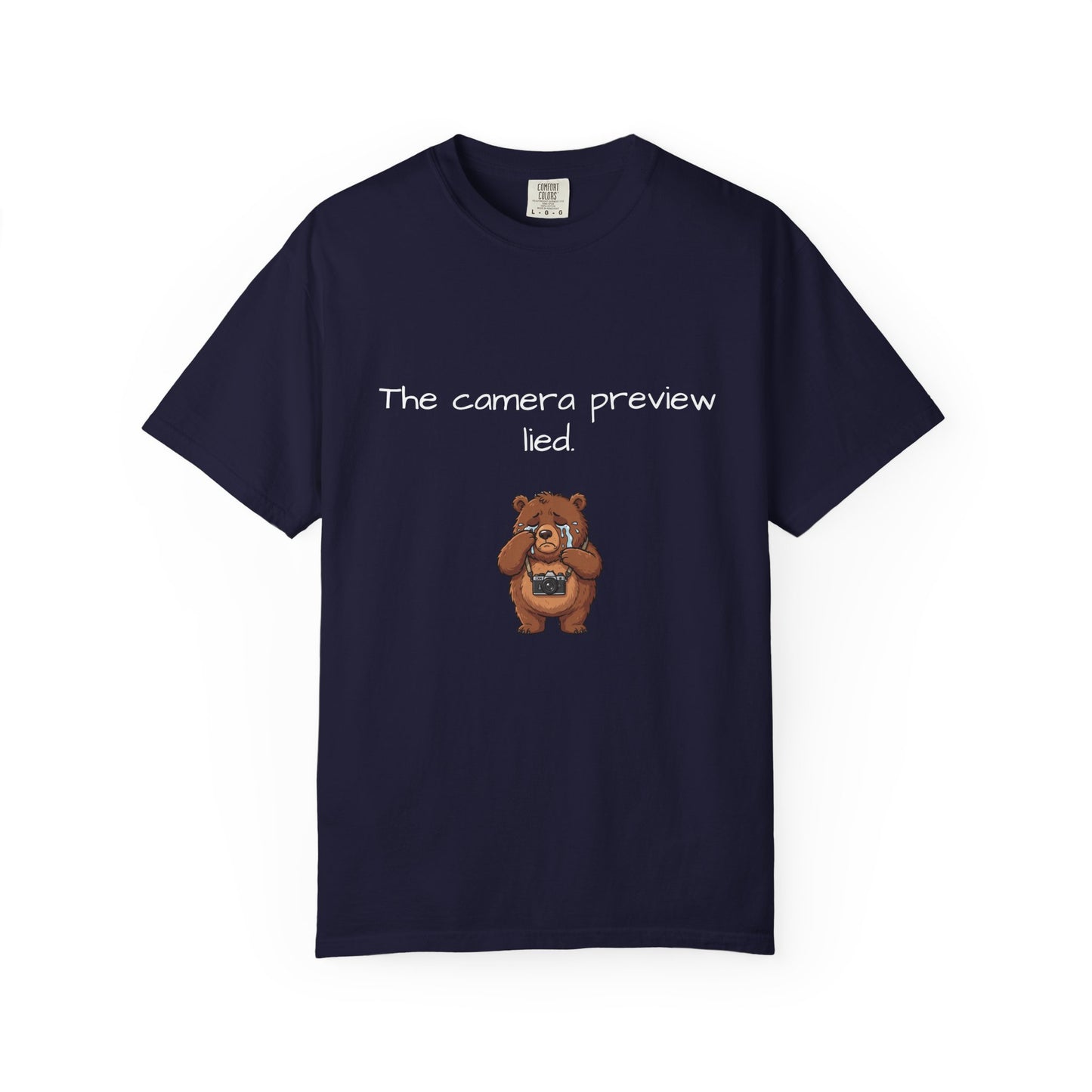 The Camera Preview Lied Shirt | Funny Photography Tee