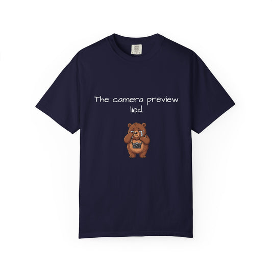 The Camera Preview Lied Shirt | Funny Photography Tee