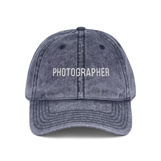 Photographer Cap | Vintage Embroidered Dad Hat